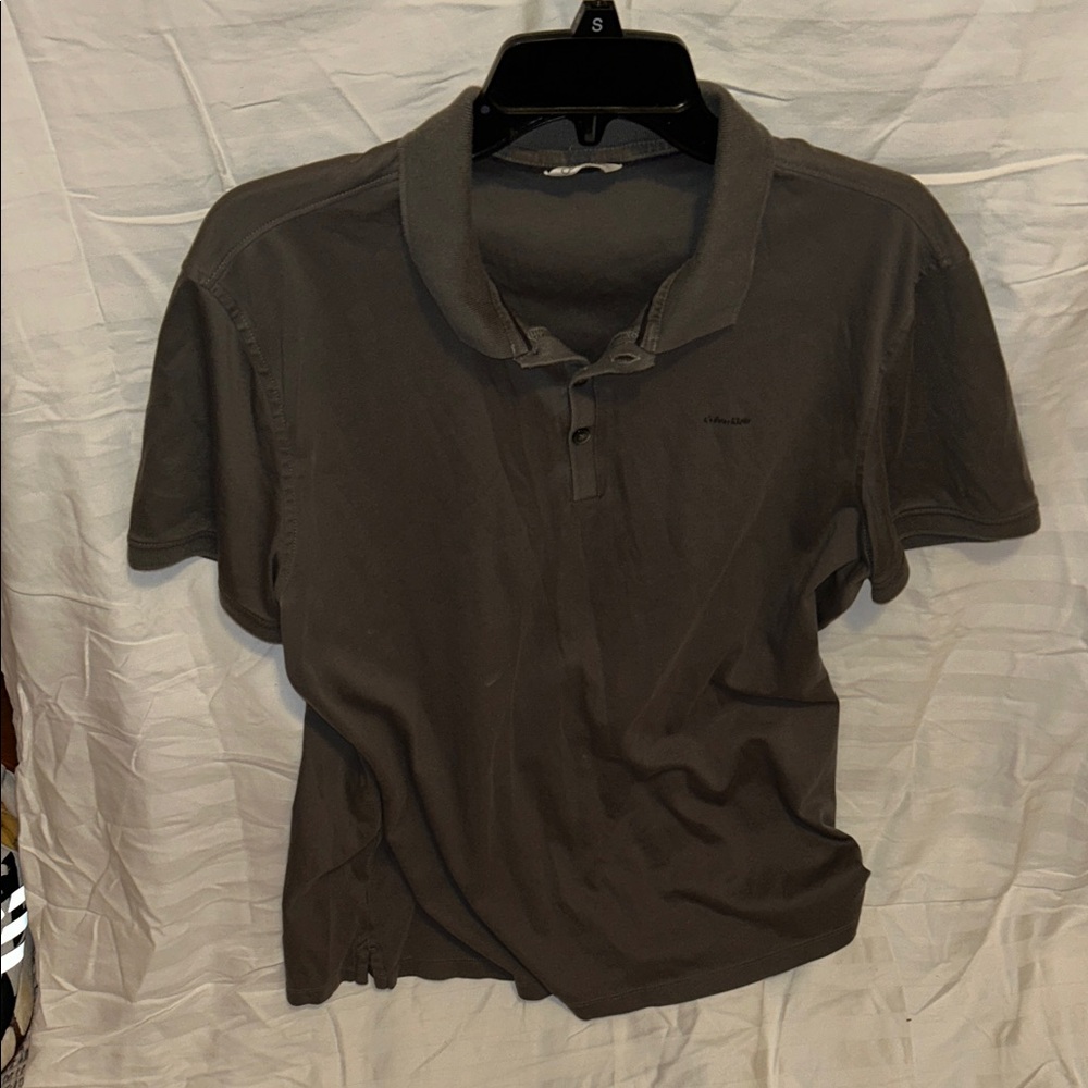 Calvin Klein Collection Polo Shirt - Dark Gray